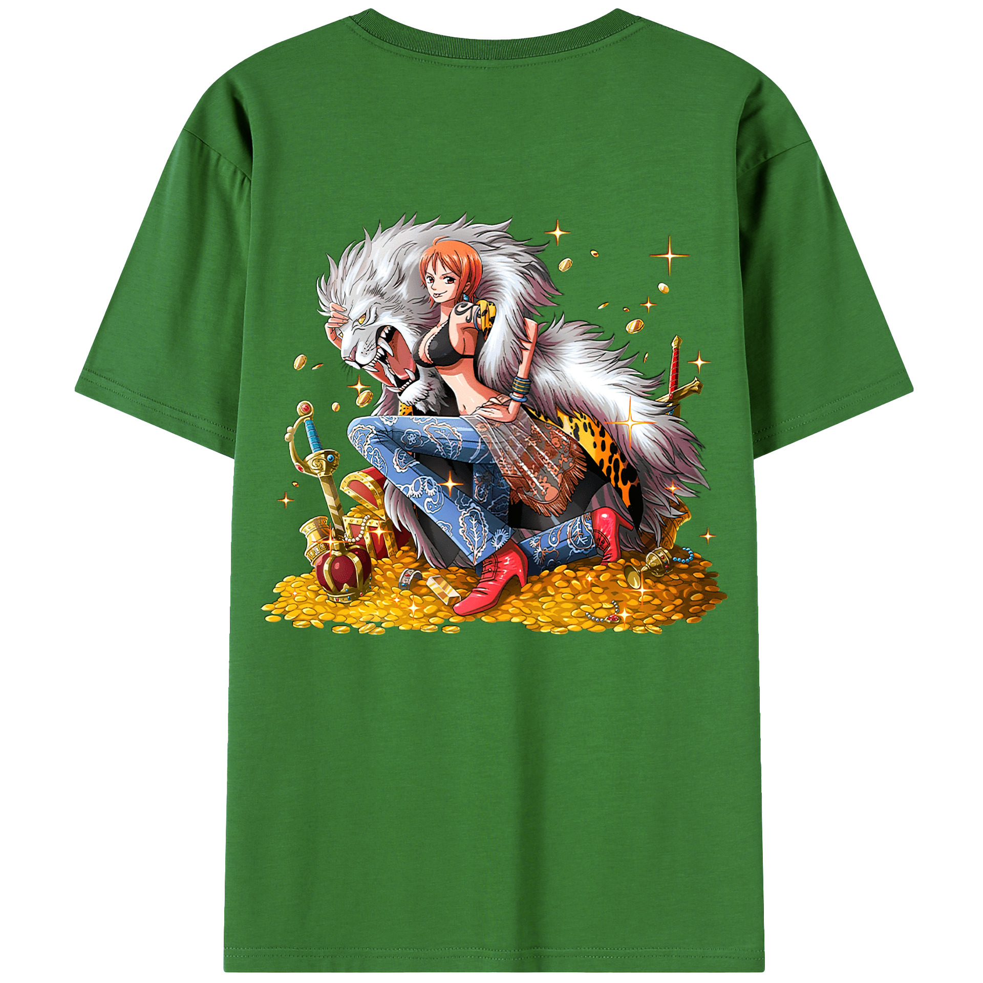 （画像用） ワンピース ナミ ONE PIECE Nami レディース半袖Tシャツ(バックプリント)